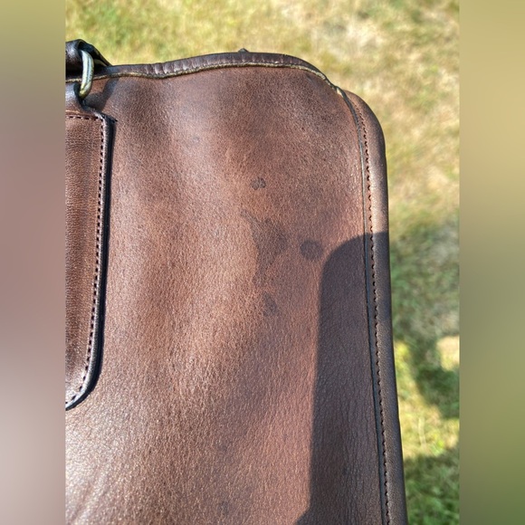 VINTAGE COACH BAG SLIM SATCHEL NYC MAHOGANY - Picture 10 of 16